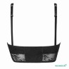 Bandeau Amber Top par Amoena - Coloris Noir - De Dos - Seul - Avec bretelles Bandeau Amber Top par Amoena - Coloris Noir - De Dos - Seul - Avec bretelles