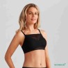 Bandeau Amber Top par Amoena - Coloris Noir - De Face Bandeau Amber Top par Amoena - Coloris Noir - De Face