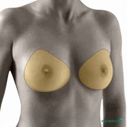 Prothèse mammaire externe Natura 3E Comfort+ par Amoena - Superposition sur le corps