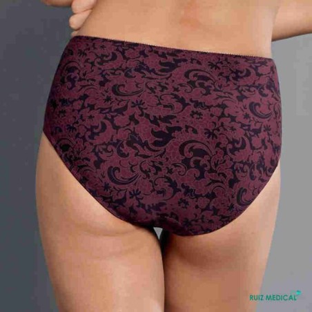 Culotte Haute Ancona par Anita Care - Vue de dos - Coloris Vin Culotte Haute Ancona par Anita Care - Vue de dos - Coloris Vin