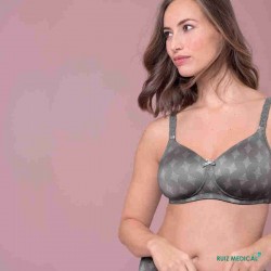 Soutien-gorge pour prothèse mammaire Mila par Anita Care - Coloris Gris Titane - Profil