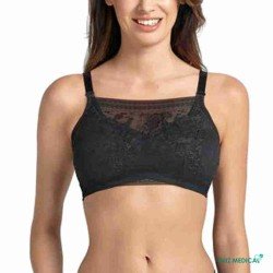 Bandeau à dentelle pour Soutien-gorge pour prothèse mammaire Fleur par Anita Care - Coloris Noir