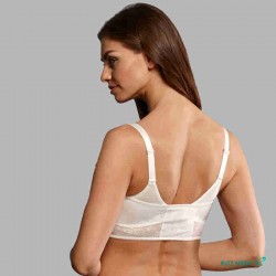 Bandeau à dentelle pour Soutien-gorge pour prothèse mammaire Fleur par Anita Care - Coloris Crystal - Vue de dos
