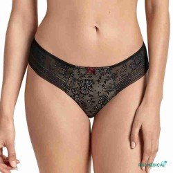 String Fleur par Anita Care - Vue de face - Coloris Noir