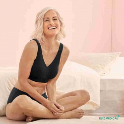 Soutien-gorge pour prothèse mammaire Lotta par Anita Care - Vue de face 2 - Coloris Noir