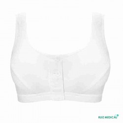 Soutien-gorge pour prothèse mammaire Isra par Anita Care - Vue de dos - Coloris Blanc