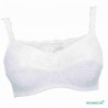 Soutien-gorge pour prothèse mammaire Abra par Anita Care - Vue de face - Seul - Coloris Blanc