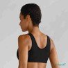 Soutien-gorge pour prothèse mammaire Frances sans armatures par Amoena - Coloris Noir - Vue de dos