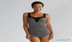 Robe de bain pour prothèse mammaire Ayon Sarong par Amoena - Vue de face 2
