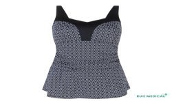 Robe de bain pour prothèse mammaire Ayon Sarong par Amoena - Vue de face - Seul