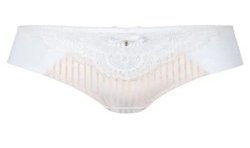 Slip Karolina par Amoena - Coloris Blanc/Sable - Vue de face - Seul