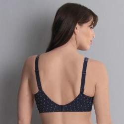 Soutien-gorge pour prothèse mammaire Belvedere par Anita Care - Coloris Bleu Profond - Vue de dos