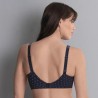 Soutien-gorge pour prothèse mammaire Belvedere par Anita Care - Coloris Bleu Profond - Vue de dos