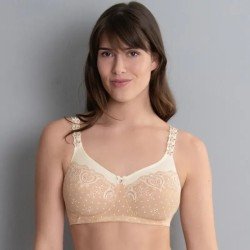 Soutien-gorge pour prothèse mammaire Belvedere par Anita Care - Coloris Pêche poudré - Vue de face