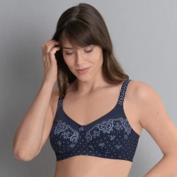 Soutien-gorge pour prothèse mammaire Belvedere par Anita Care - Coloris Bleu Profond - Vue de face