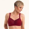 Soutien-gorge pour prothèse mammaire Havanna par Anita Care - Coloris Dark Red - Vue de face