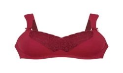 Soutien-gorge pour prothèse mammaire Havanna par Anita Care - Coloris Dark Red - Vue de face seul
