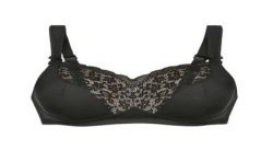 Soutien-gorge pour prothèse mammaire Havanna par Anita Care - Coloris Noir - Vue de face seul