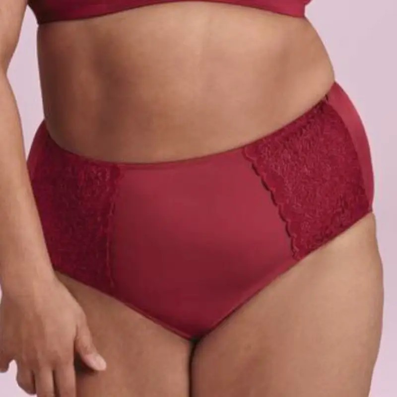 Culotte haute Havanna par Anita Care - Coloris Dark Red - Vue de face Culotte haute Havanna par Anita Care - Coloris Dark Red - Vue de face