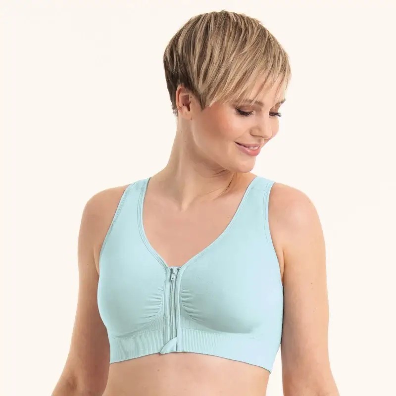 Soutien-gorge pour prothèse mammaire Lynn par Anita Care - Coloris Menthe - Vue de face Soutien-gorge pour prothèse mammaire Lynn par Anita Care - Coloris Menthe - Vue de face