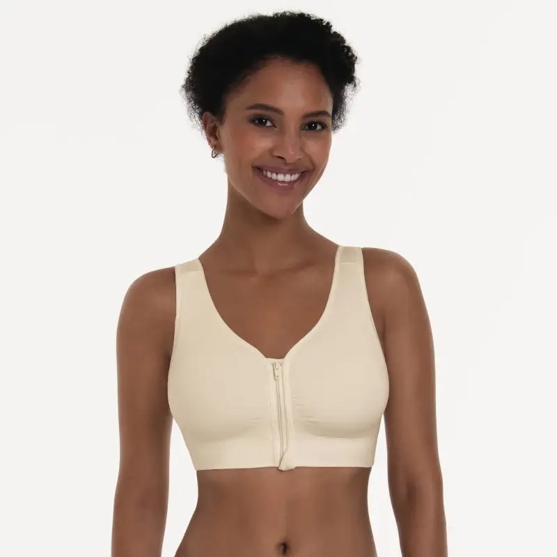 Soutien-gorge pour prothèse mammaire Lynn par Anita Care - Coloris Crystal - Vue de face Soutien-gorge pour prothèse mammaire Lynn par Anita Care - Coloris Crystal - Vue de face