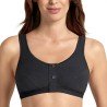 Soutien-gorge pour prothèse mammaire Isra par Anita Care - Coloris Noir - Vue de face