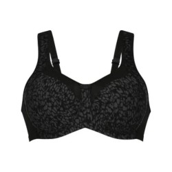 Soutien-gorge pour prothèse mammaire Clara Art par Anita Care - Coloris Noir - Vue de face seul