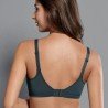 Soutien-gorge pour prothèse mammaire Fleur par Anita Care - Coloris Anthracite - Vue de dos