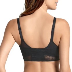 Bandeau à dentelle Fleur par Anita Care - Coloris Noir - Vue de dos