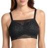Bandeau à dentelle Fleur par Anita Care - Coloris Noir - Vue de face en Zoom
