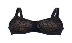 Soutien-gorge paddé Selena pour prothèse par Anita Care - Coloris Noir - Vue de face seul