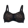 Soutien-gorge paddé Selena pour prothèse par Anita Care - Coloris Noir - Vue de face seul