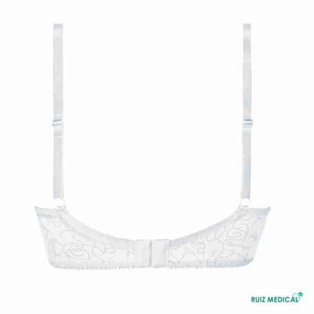 Soutien-gorge pour prothèse mammaire Amanda SB Bustier par Amoena - Coloris Blanc - Seul Dos Soutien-gorge pour prothèse mammaire Amanda SB Bustier par Amoena - Coloris Blanc - Seul Dos