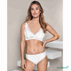 Soutien-gorge pour prothèse mammaire Amanda SB Bustier par Amoena - Coloris Blanc - Debout