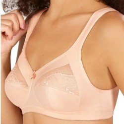 Soutien-gorge Isadora sans armatures par Amoena - Coloris Blush - Vue de profil