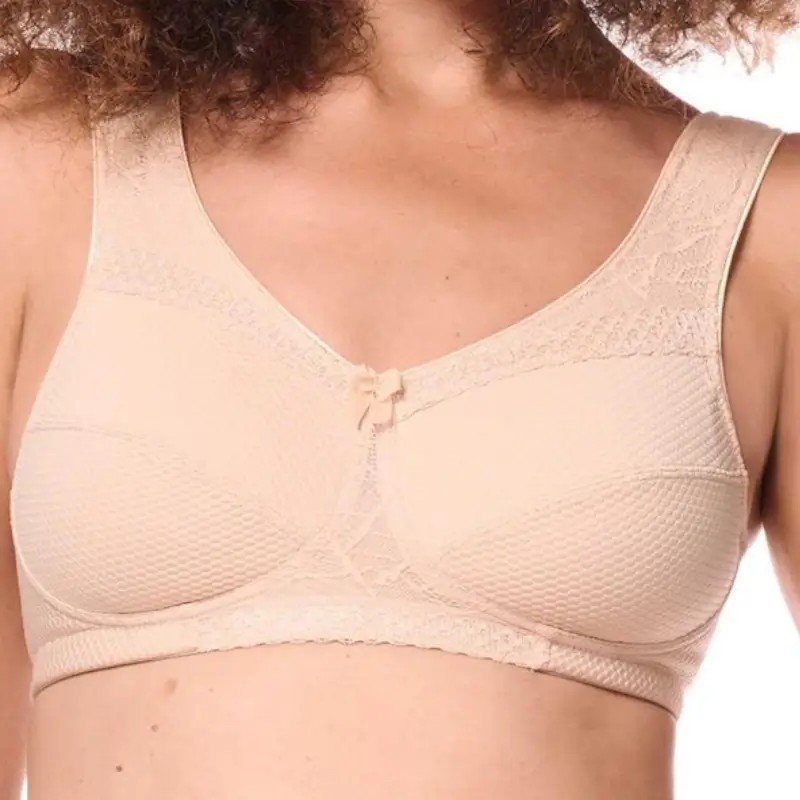 Soutien-gorge Leslie sans armatures par Amoena - Vue de face Soutien-gorge Leslie sans armatures par Amoena - Vue de face