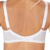 Soutien-gorge Nancy sans armatures par Amoena - Vue de dos - Coloris Blanc