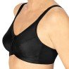 Soutien-gorge Rita sans armatures par Amoena - Coloris Noir - Vue de profil