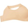 Soutien-gorge Linda sans armatures par Amoena - Coloris Sable - Zoom sur la bonne couvrance