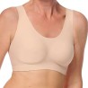 Soutien-gorge Linda sans armatures par Amoena - Coloris Sable - Vue de face