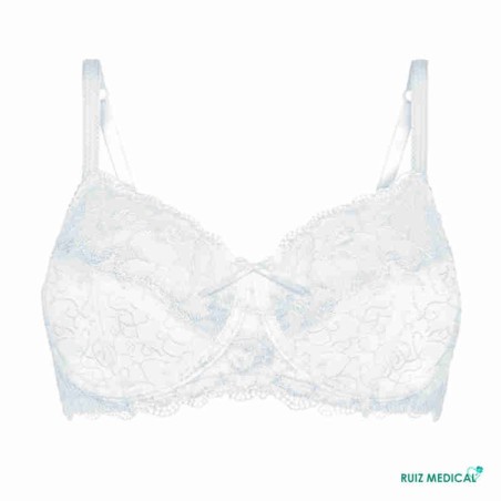Soutien-gorge pour prothèse mammaire Amanda WB par Amoena - Coloris Blanc - Seul Face Soutien-gorge pour prothèse mammaire Amanda WB par Amoena - Coloris Blanc - Seul Face