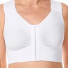 Soutien-gorge Lymph Flow Long sans armatures par Amoena - Coloris Blanc - Vue de face