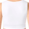 Soutien-gorge Lymph Flow Long sans armatures par Amoena - Coloris Blanc - Vue de dos
