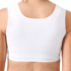 Soutien-gorge Lymph Flow sans armatures par Amoena - Coloris Blanc - Vue de dos