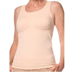Top Liane Amoena CuraLymph - Coloris Sable - Vue de devant