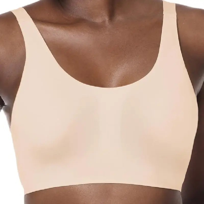 Soutien-gorge Aylin sans armatures par Amoena - Coloris Blush - Vue de face