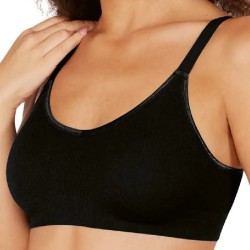 Soutien-gorge Eliza sans armatures par Amoena - Coloris Noir - Vue de 3/4 Face