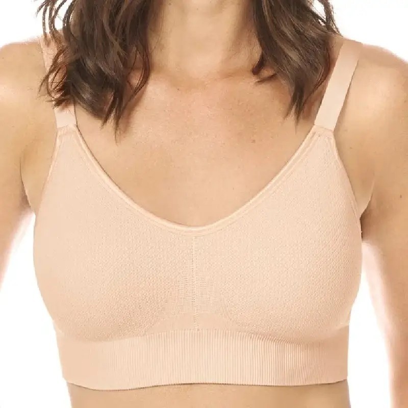 Soutien-gorge Eliza sans armatures par Amoena - Coloris Blush - Vue de Face