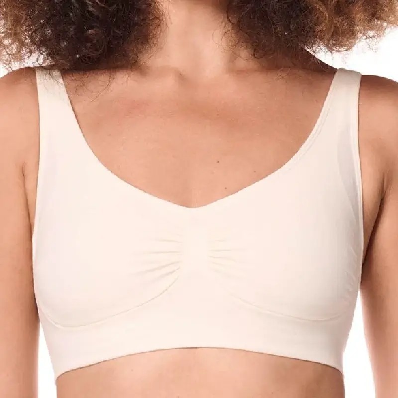Soutien-gorge Becky sans armatures par Amoena - Coloris Ivoire - Vue de face