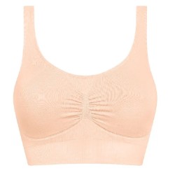 Soutien-gorge Becky sans armatures par Amoena - Coloris Blush - Vue de face - Seul